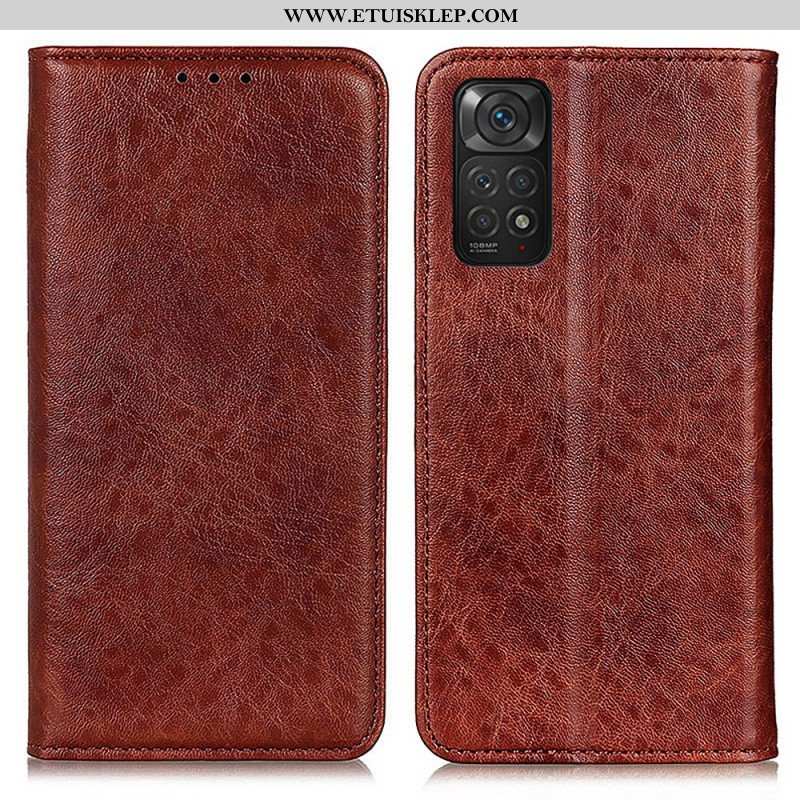 Etui Na Telefon do Xiaomi Redmi Note 11 / 11S Etui Folio Rzemienna Tekstura